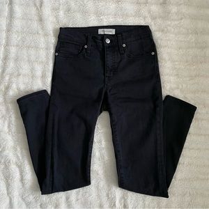 Madewell Black 9” High-Rise Skinny Jeans Size 25